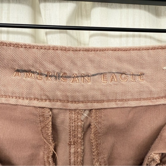 AEO🦅 Blush Pink Wide Leg Cotton Culottes Trousers - Picture 6 of 8